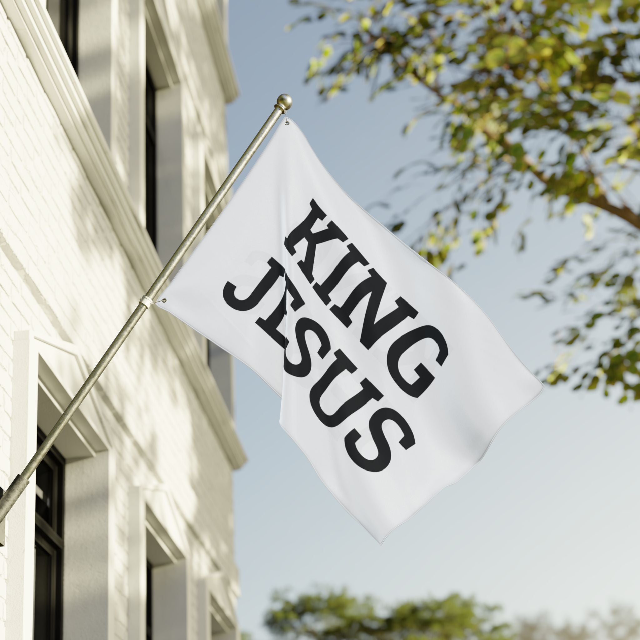 Christian flag, Christian decor, Christian home, faith flag, religious flag, worship flag, worship banner, decorative flag, faith decor, praise decor, church decor, Sunday decor, Easter decor, double-sided flag, King Jesus, House of Judah, Christian gift, religious gift, 