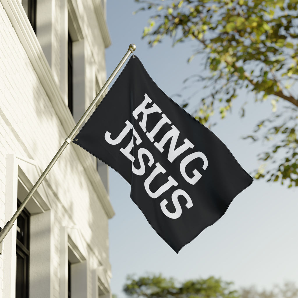 Christian flag, Christian decor, Christian home, faith flag, religious flag, worship flag, worship banner, decorative flag, faith decor, praise decor, church decor, Sunday decor, Easter decor, double-sided flag, King Jesus, House of Judah, Christian gift, religious gift, 